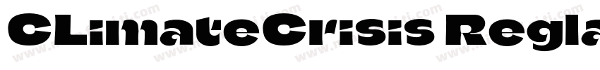 CLimateCrisis Reglar字体字体转换